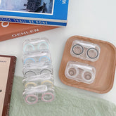 Transparent Ins Style Simple and Compact Colored Contact Lens Case - BEAUEYE (UK)